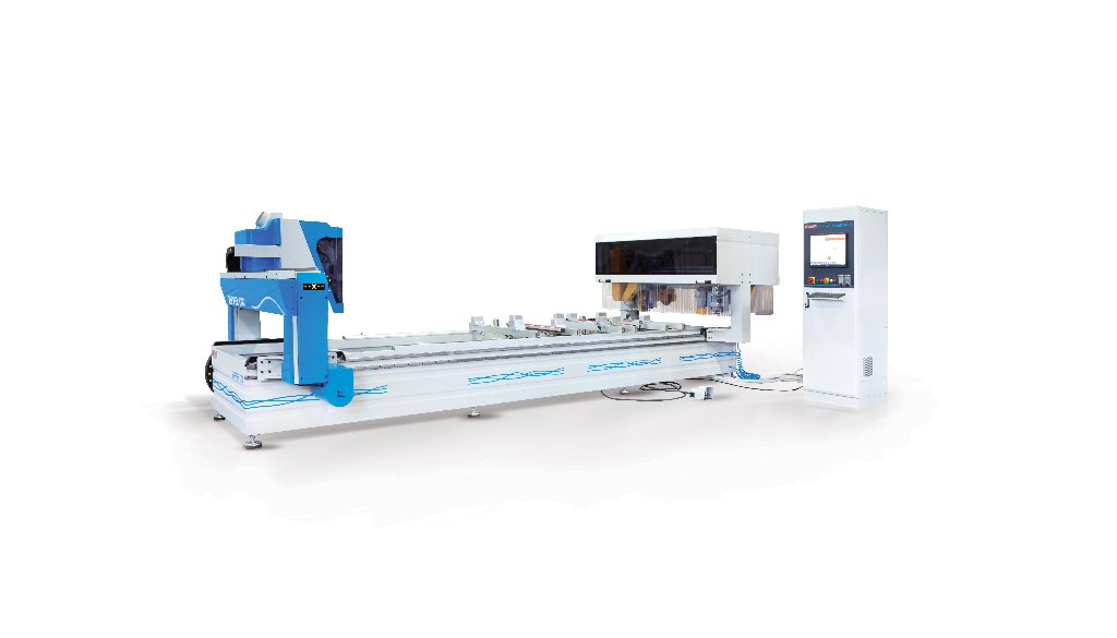 MZK CNC RIPPER DOUBLE — MZK CNC Ripper Double Door Sizing and CNC Machining Line