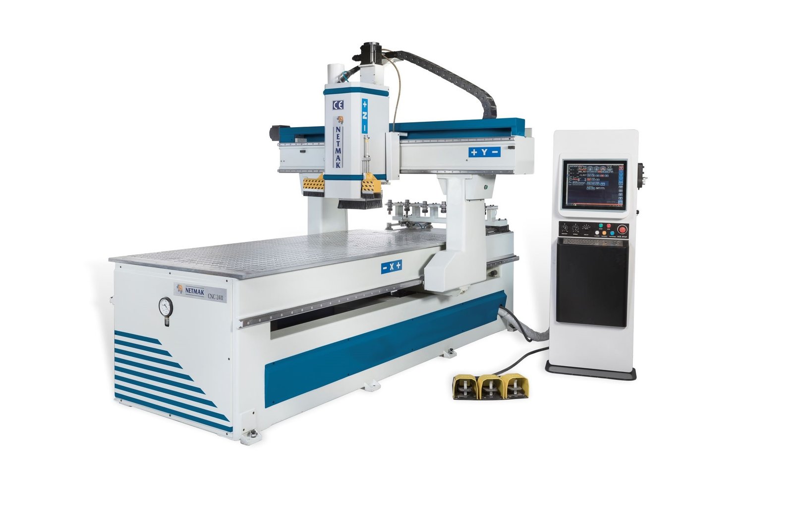 CNC 2411 Freze ve Kapi Makinasi — NETMAK CNC 2411 CNC Router and Door Machining Centre