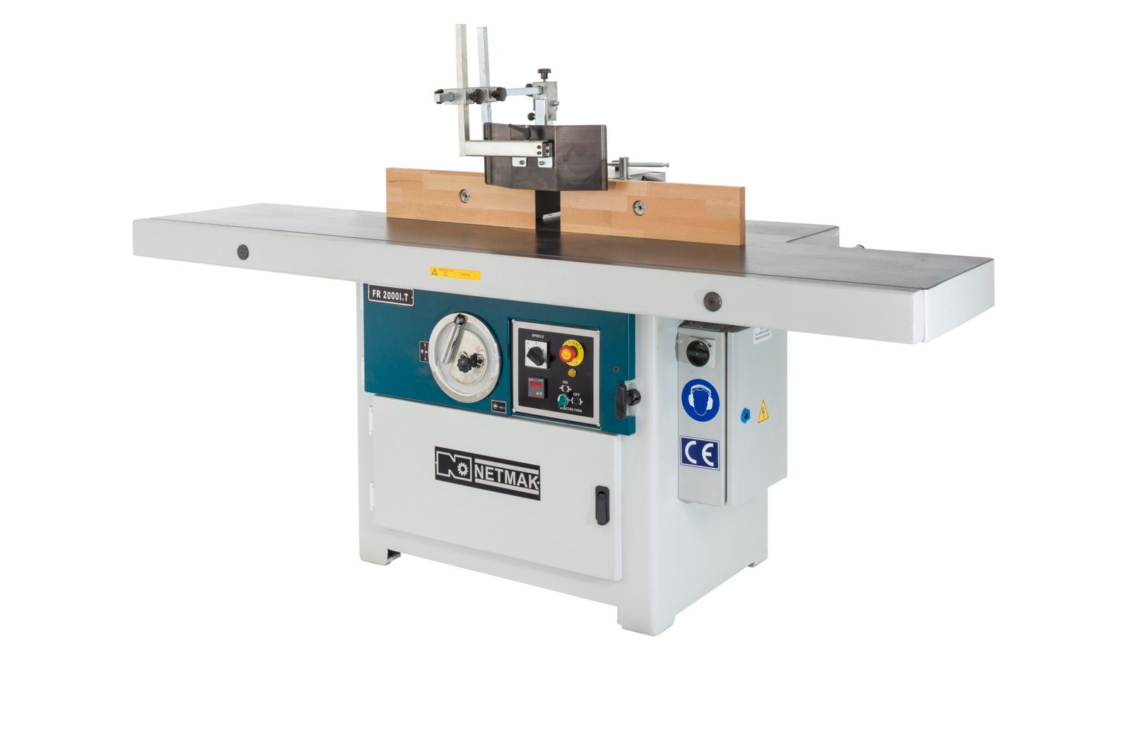 FR 2000 İ.T. İlave Tablalı Freze Makinası — NETMAK FR 2000 I.T. Extension Table Spindle Moulder