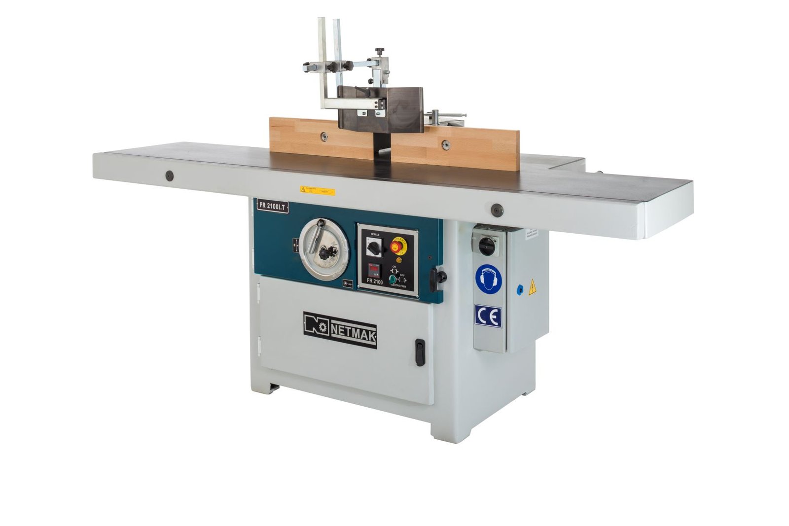 FR 2100 İ.T. İlave Tablalı Freze Makinası — NETMAK FR 2100 I.T. Extension Table Spindle Moulder