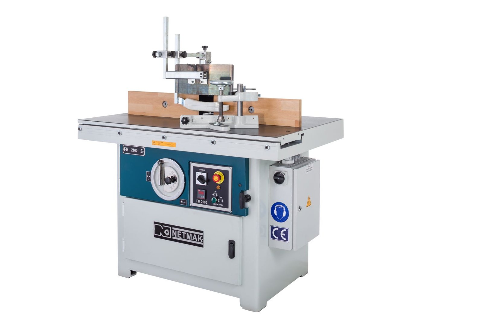 FR 2100 S Arabalı Freze Makinası — NETMAK FR 2100 S Sliding Table Spindle Moulder